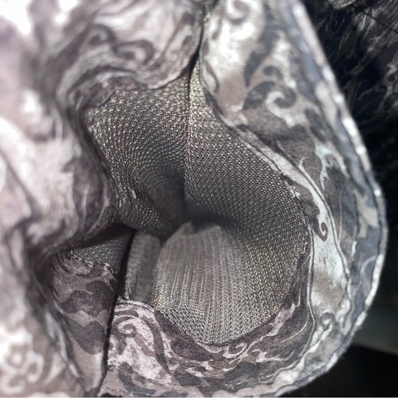 Columbia Titanium Paisley Long Sleeve V-Neck Quarter Zip Hooded Top Pockets L - Picture 5 of 9